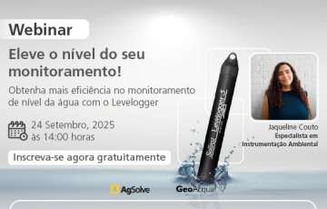 AgSolve e GeoAcqua promovem webinar gratuito sobre o Levelogger 5 e monitoramento h�drico